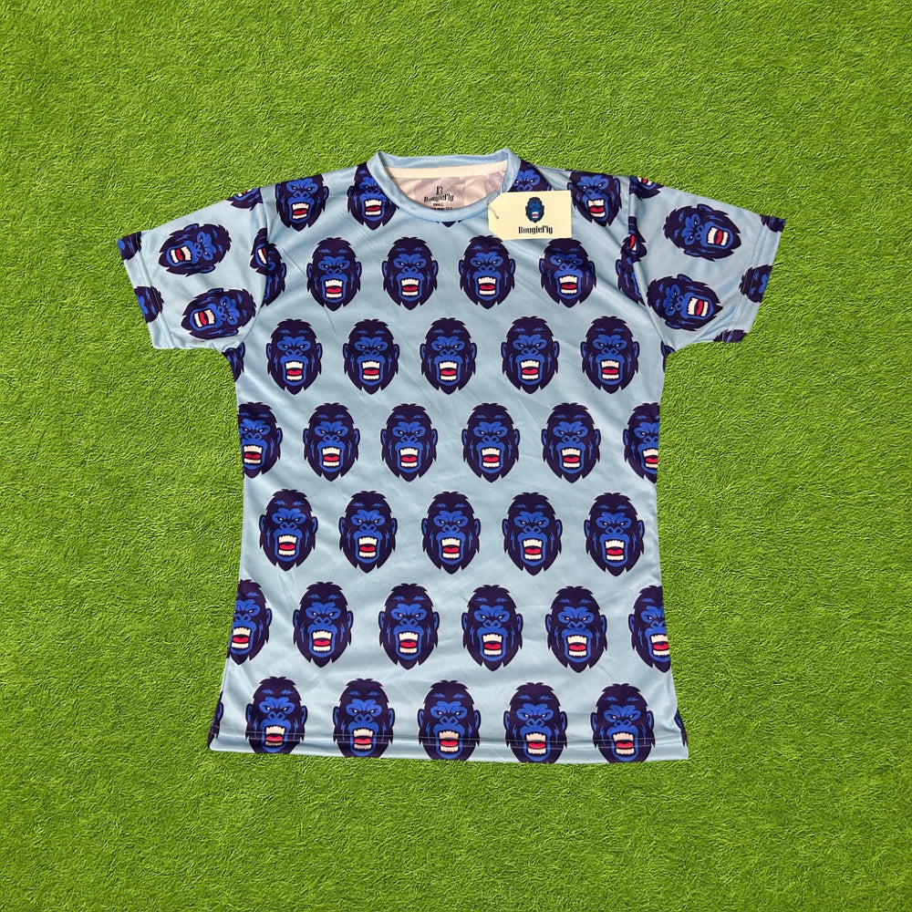 BougieFly Blue Gorilla All-Over Print Tee